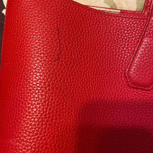 Red Tory Burch Tote - Picture 2 of 5